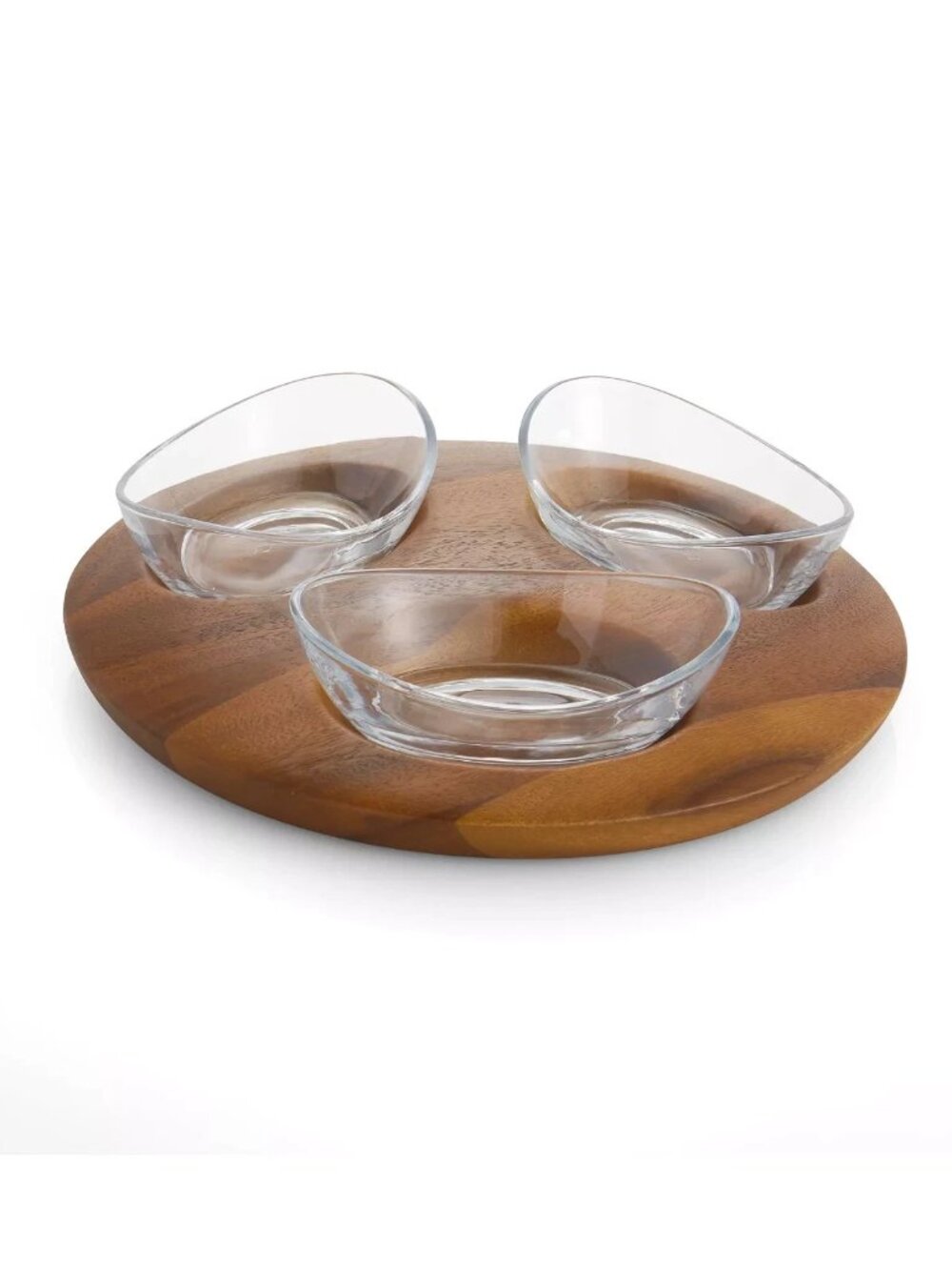Nambe Vie Snack Set Modern Serving Bowls for Entertaining - New